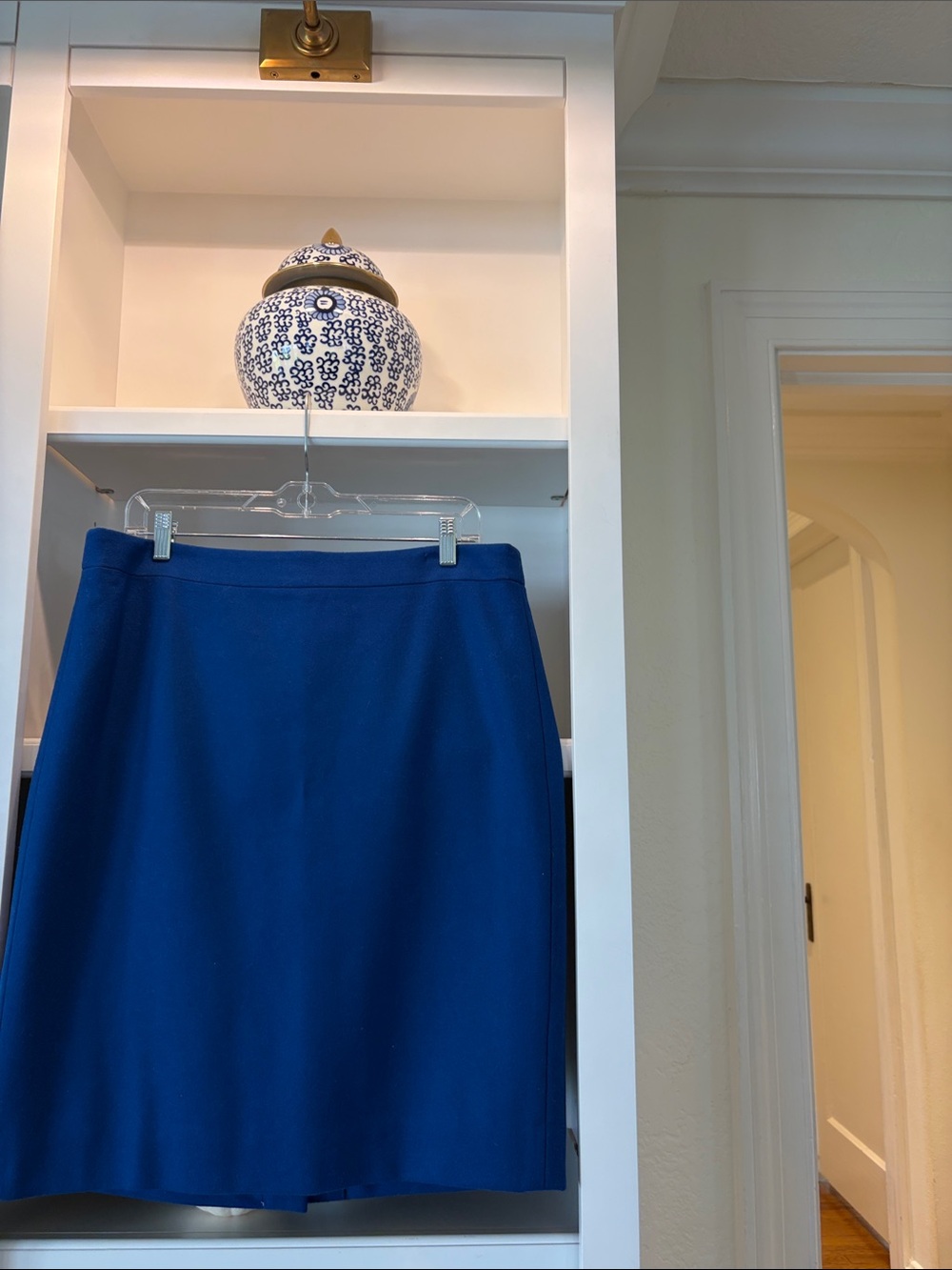 J Crew royal blue wool Pencil Skirt